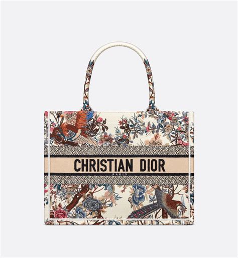 Medium Dior Book Tote Latte Multicolor D